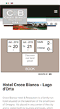 Mobile Screenshot of hotelcrocebianca.net