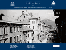 Tablet Screenshot of hotelcrocebianca.it